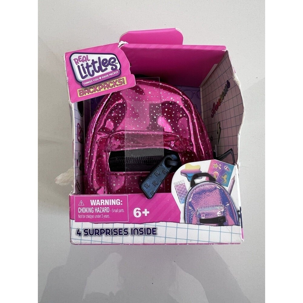 Real Littles Mini Backpack Gold 4 Stationery Surprises NEW